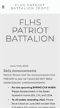 Mobile Screenshot of flhspatriotbattalion.com