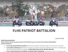 Tablet Screenshot of flhspatriotbattalion.com